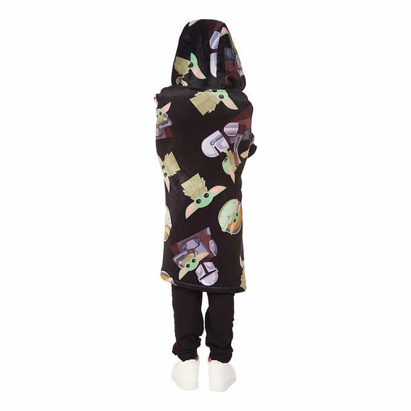 Star Wars Grogu The Mandalorian Oversized Soft Hoodie One Size Fits Most 4-10 - Picture 3 of 6